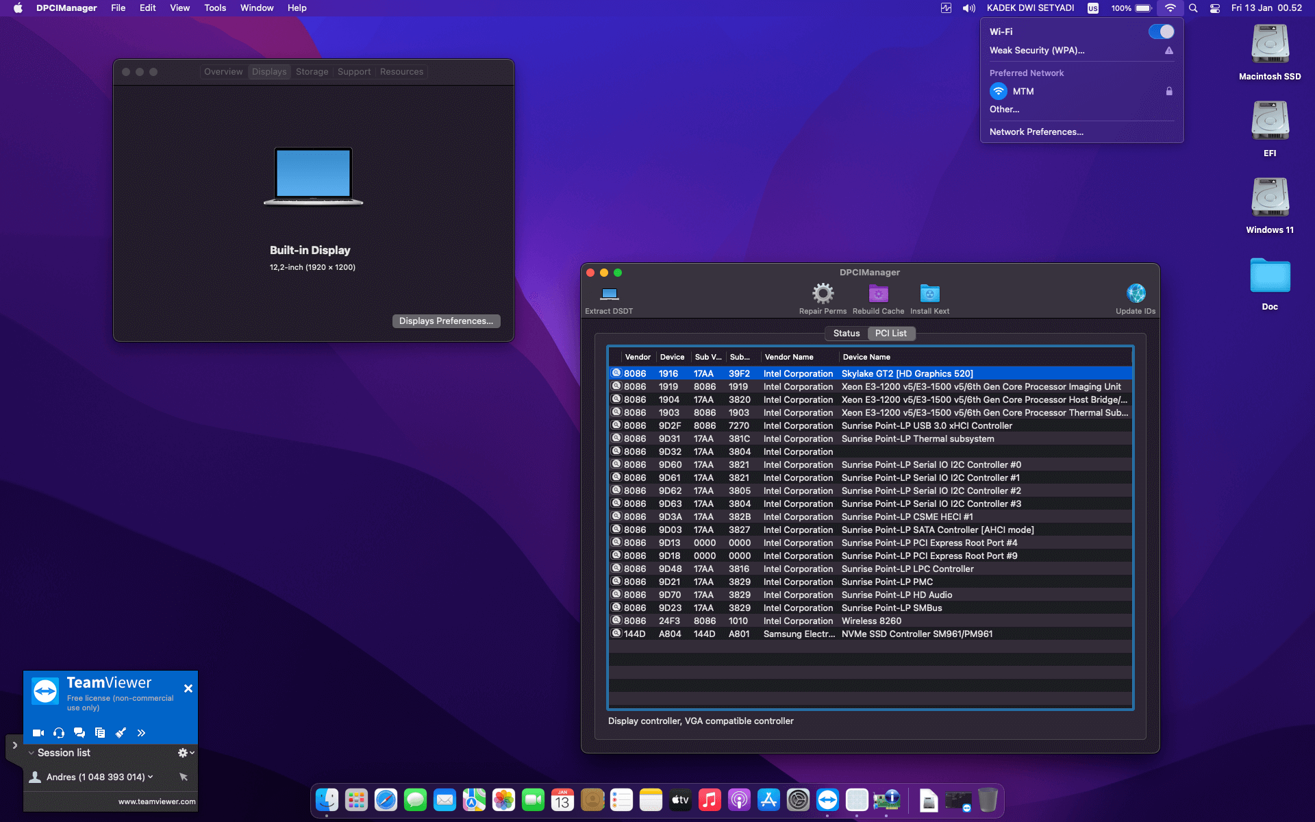 Lenovo Ideapad Miix 510 12ISK 3rd [SkyLake   Intel HD 520]   OpenCore 2